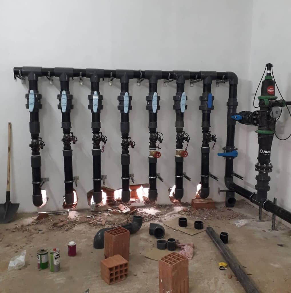 Drip irrigation and fertigation of an olive grove in Sidi Bouzid